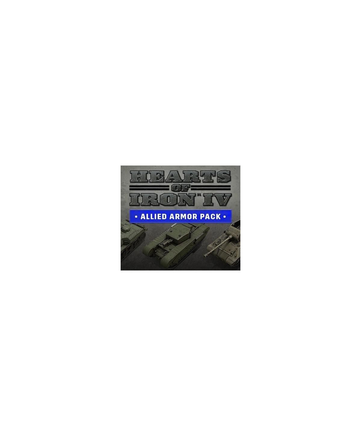 Hearts of Iron IV - Allied Armor Pack DLC Steam Key EUROPE